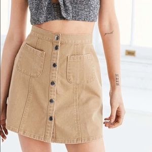 BDG Urban Outfitters Button Front Skirt